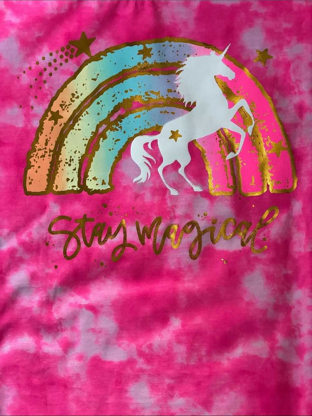 Max & Olivia Rainbow Unicorn Two Piece Sleepwear Set - Girls XL (14/16) - Picture 7 of 16